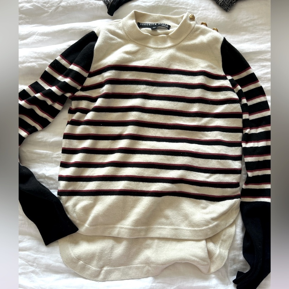 Veronica Beard Striped wool sweater